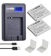 Amazon.com : PowerTrust 2-Pack 1200mAh 3.7v NB-4L Battery and LCD